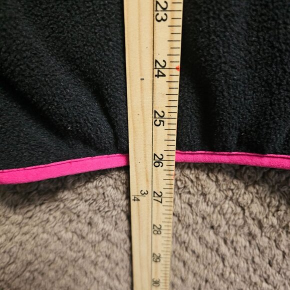 Patagonia Black Synchilla T-Snap Fleece Pullover Pink Trim Women's Medium - Picture 7 of 8